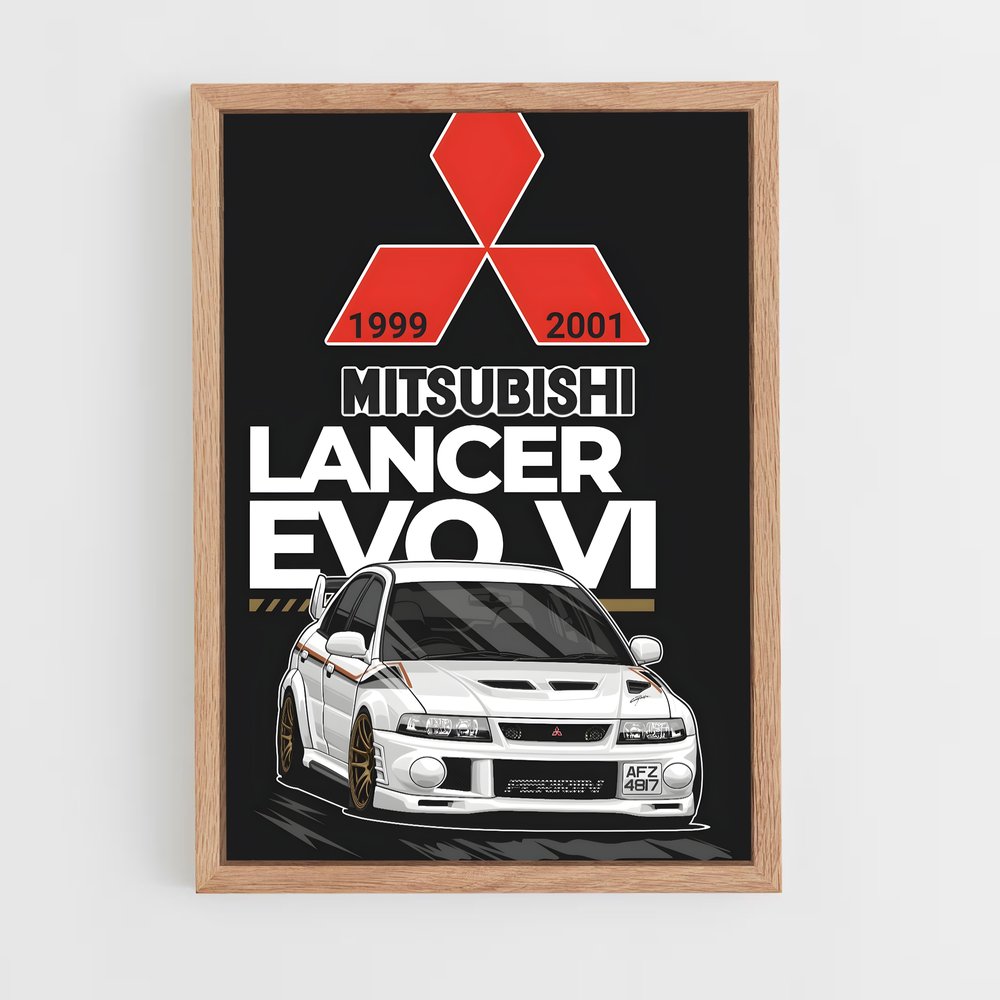 Poster Lancer Évolution – affiche Mitsubishi (vue 4)